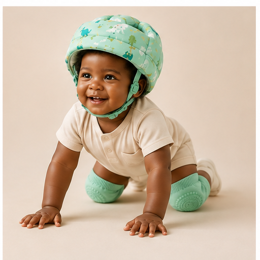 Casque de Protection Bébé + Genouillères OFFERTES